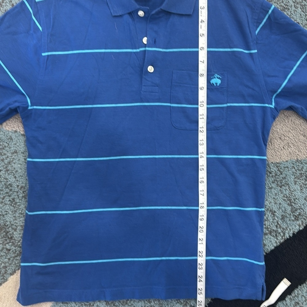 Brooks Brothers Blue Striped Polo Shirt. Sz Small - Picture 7 of 9